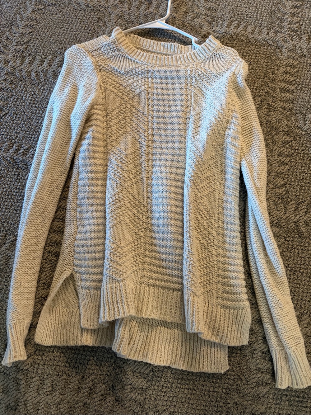 Cozy Cream Knit Pullover Sweater - Women's